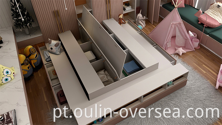 pink children customized closet cabinet for bedroom